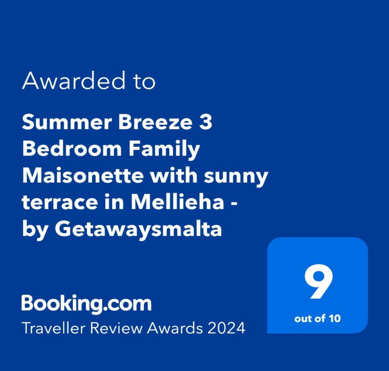 Summer Breeze 3 Bedroom Family Maisonette With Sunny Terrace In Mellieha - By Getawaysmalta Экстерьер фото